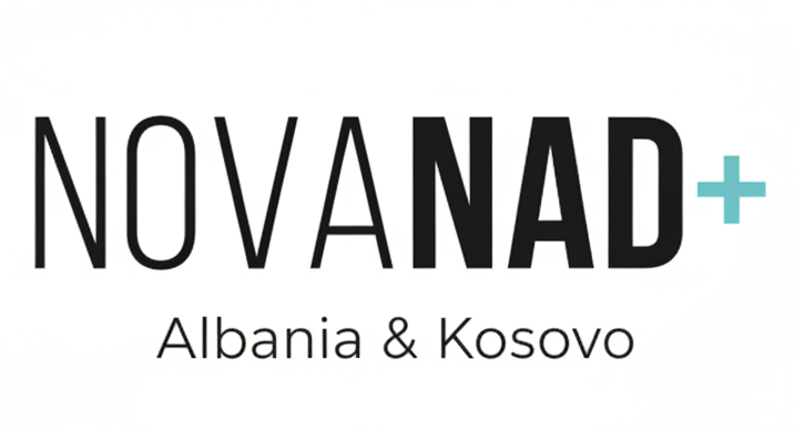 Logo of NOVANAD+ with a blue plus sign on a white background